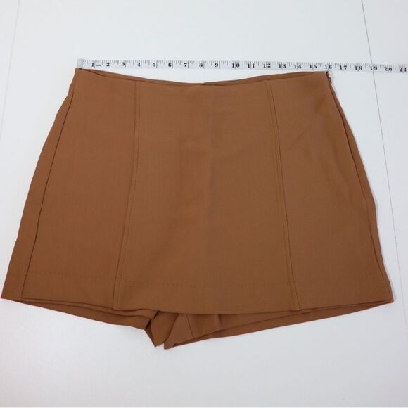 Jason Wu Skort Flowy Mini Short Carmel Brown M - Picture 6 of 8